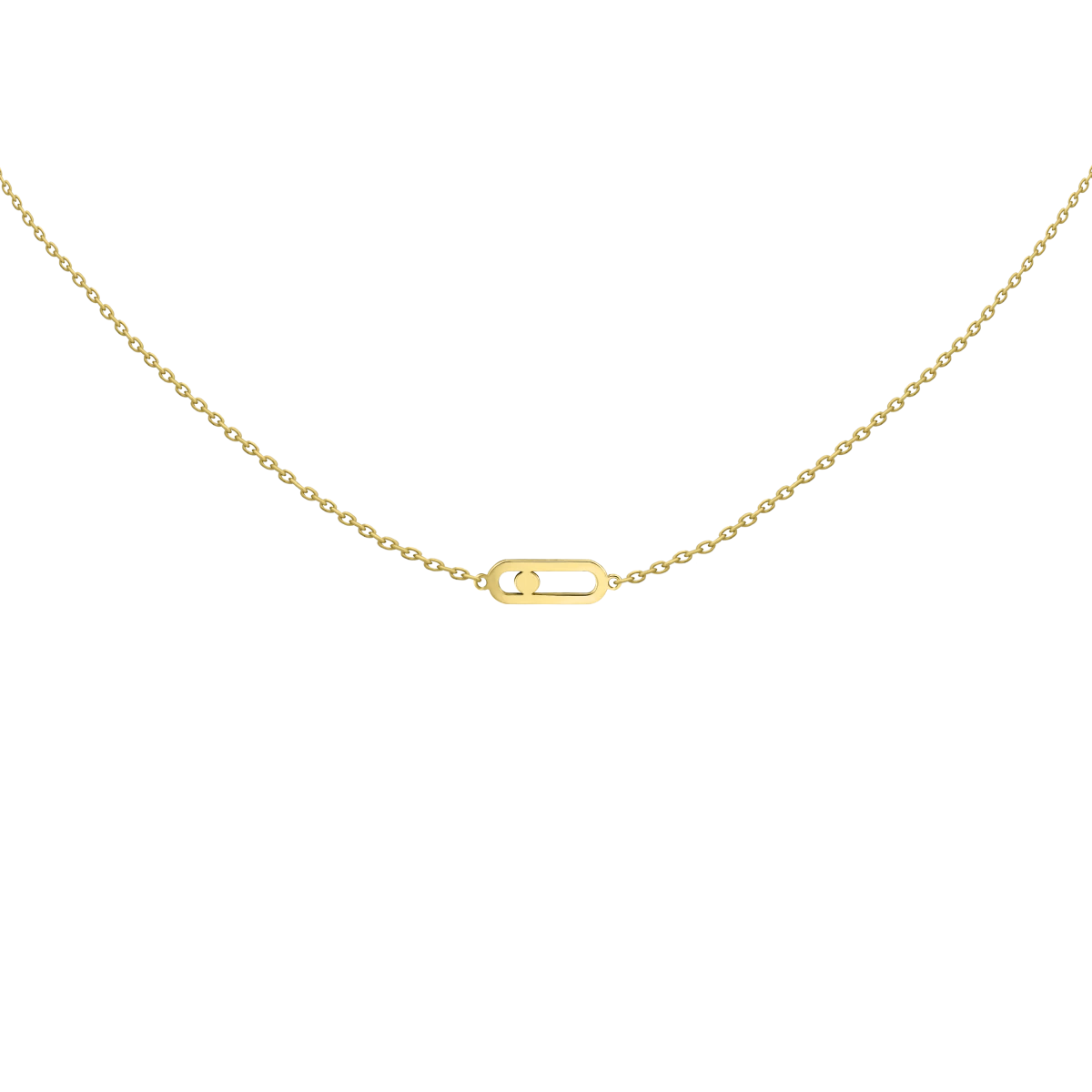 Biztostű Sárga Arany 14K Nyaklánc