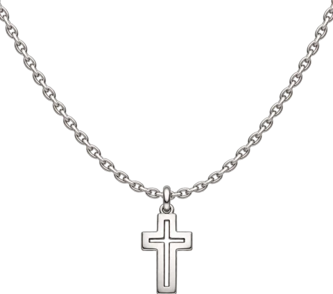 GRAV Cross Contour Ezüst 925 Férfi Nyaklánc