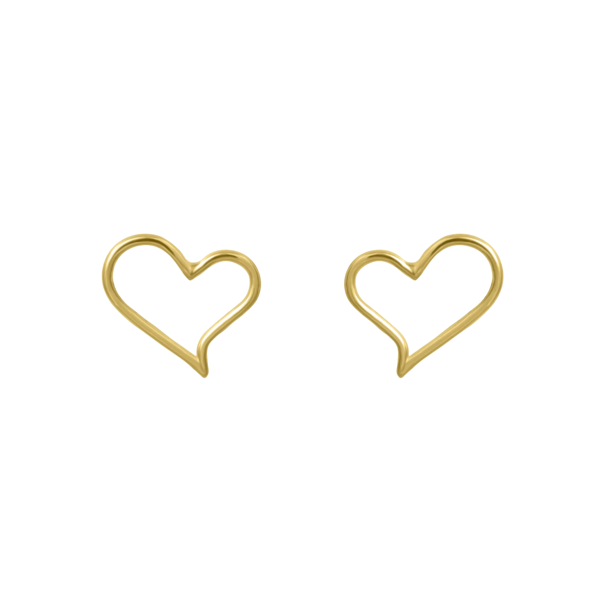Kontúr Belle Szív Arany Fülbevaló