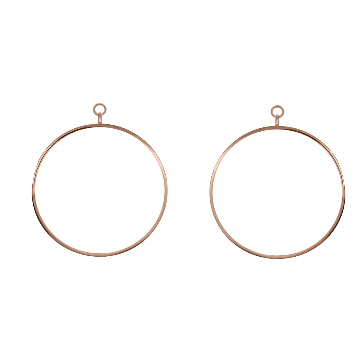 Nagy Kör Vörös Arany Fülbevaló