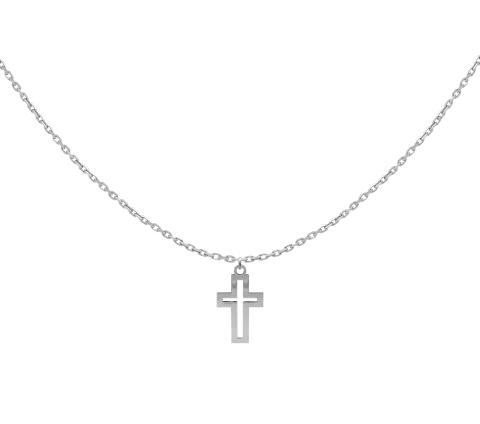 GRAV Cross Contour Ezüst 925 Férfi Nyaklánc