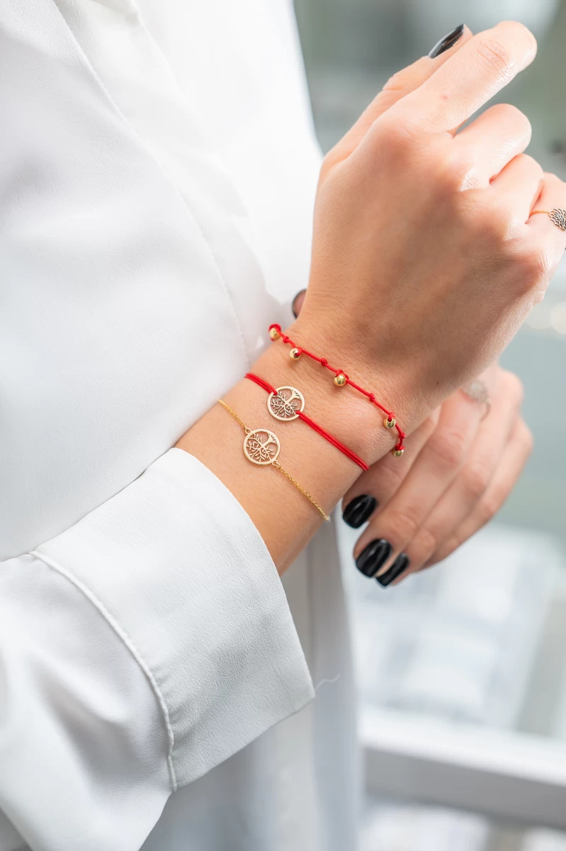 Életfa Arany Karkötő