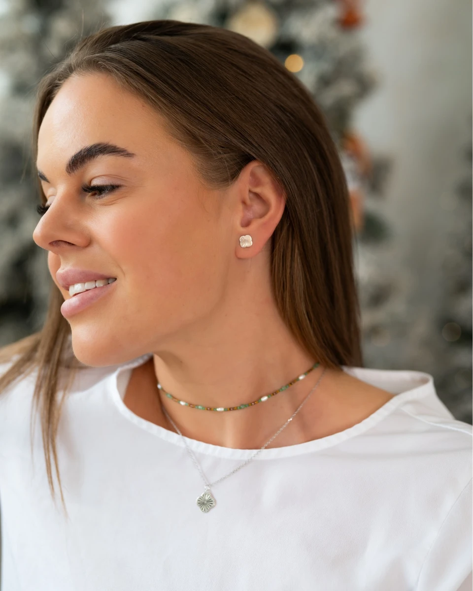 GRAV Verona Pearl Ásvány Ezüst 925 Nyaklánc