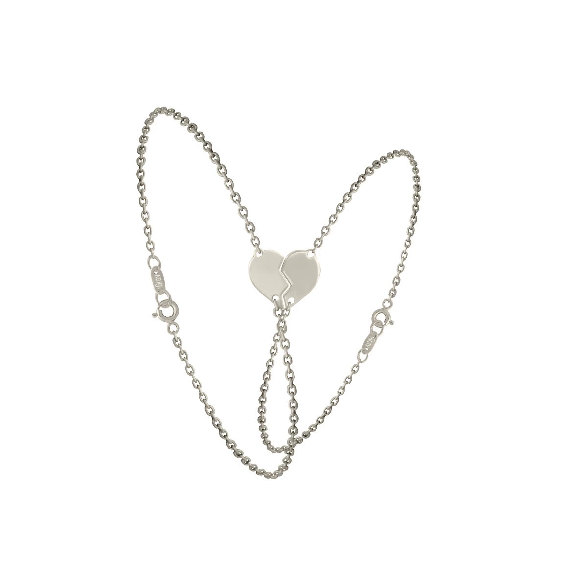 Szerelem Karkötő Pároknak Fehér Arany 14K