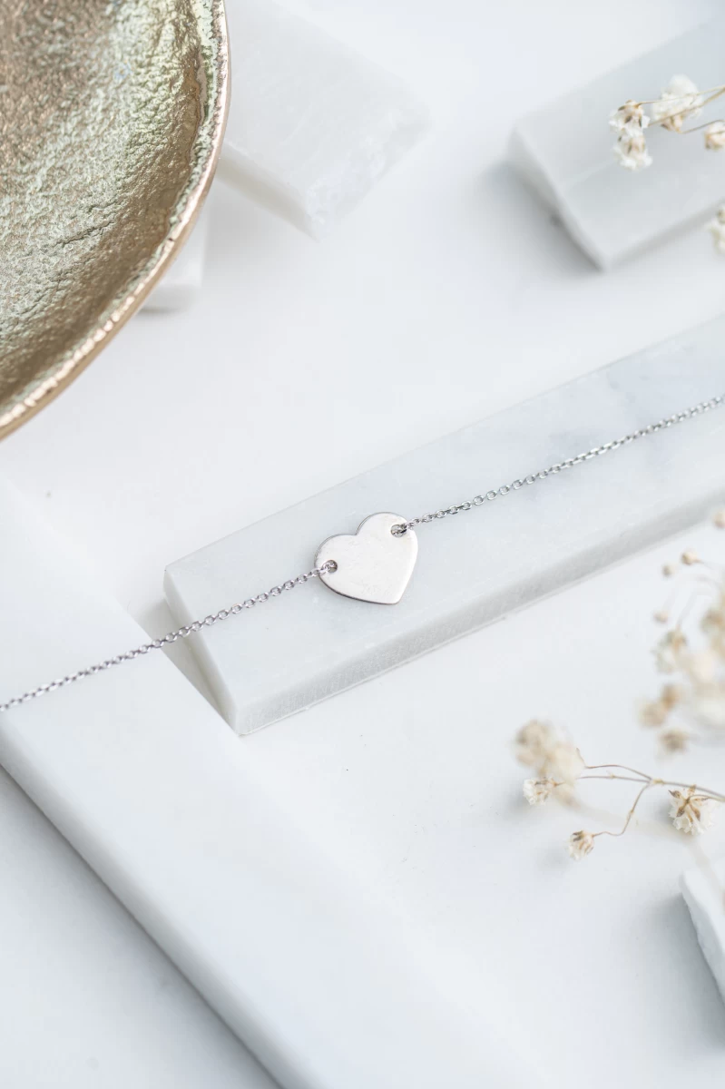 Szív Vörös Arany Karkötő