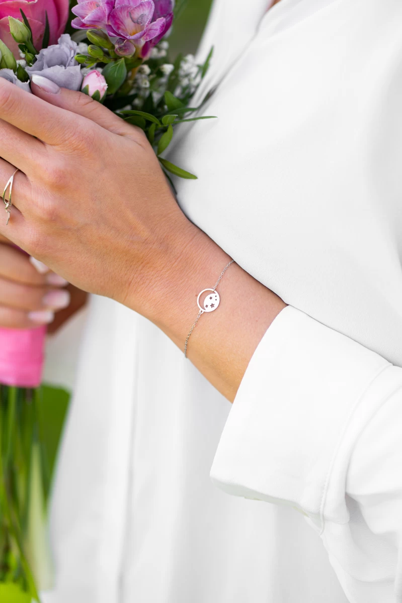 Grav To The Moon Ezüst 925 Karkötő