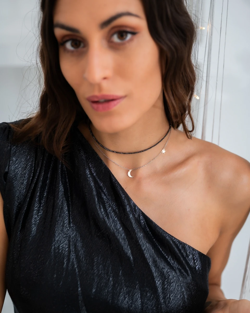 Hold, Csillag Vörös Arany Nyaklánc