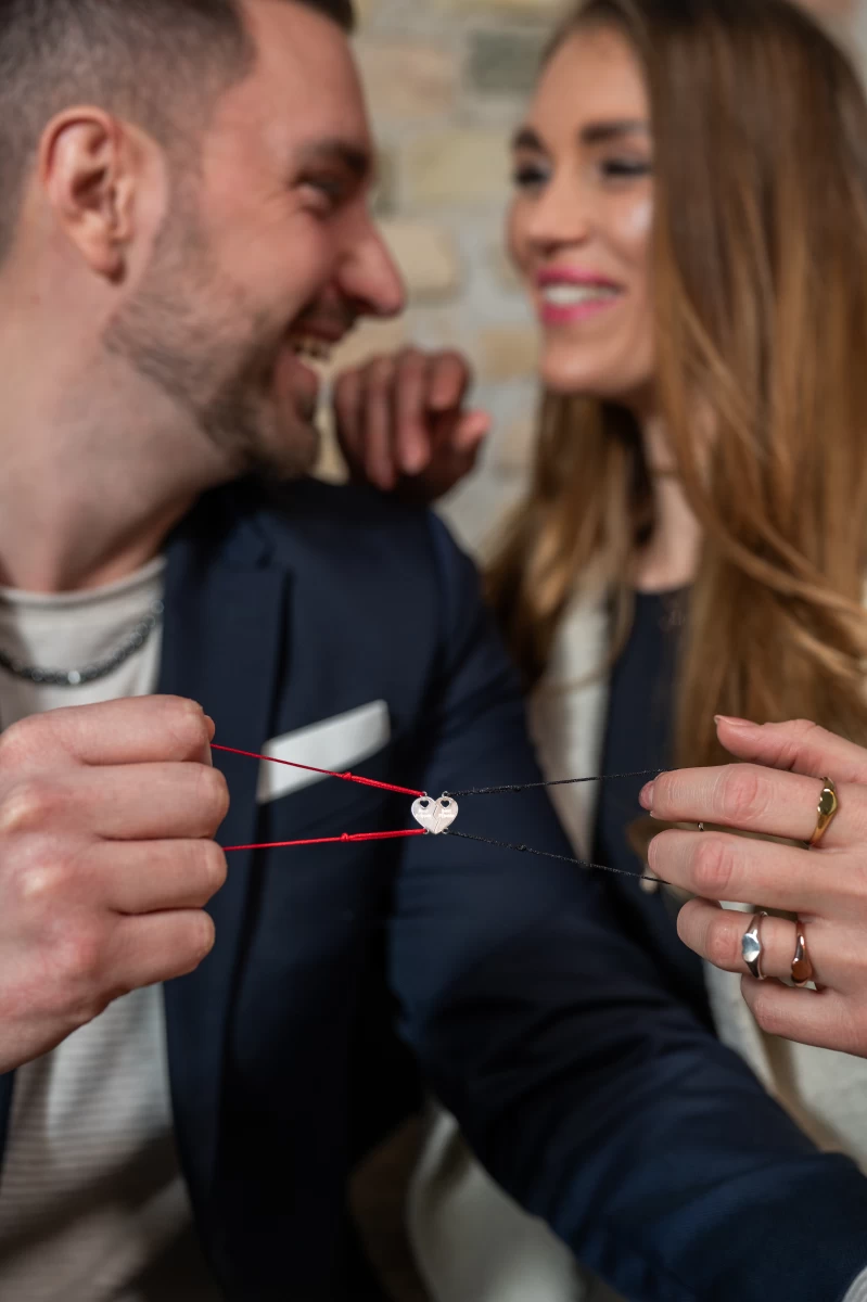 Best Friends Sárga Arany 14K Páros Karkötő