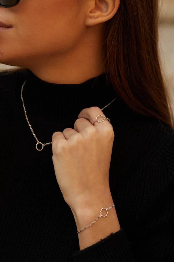 Nolita Kör Fehér Arany Karkötő