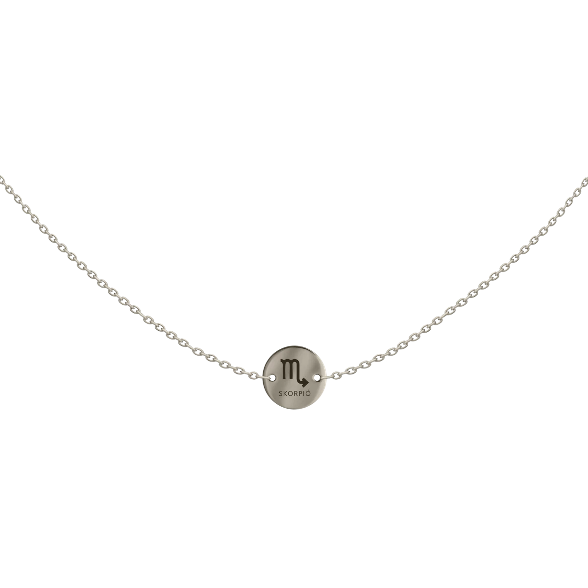 Horoszkóp Fehér Arany 14K Nyaklánc