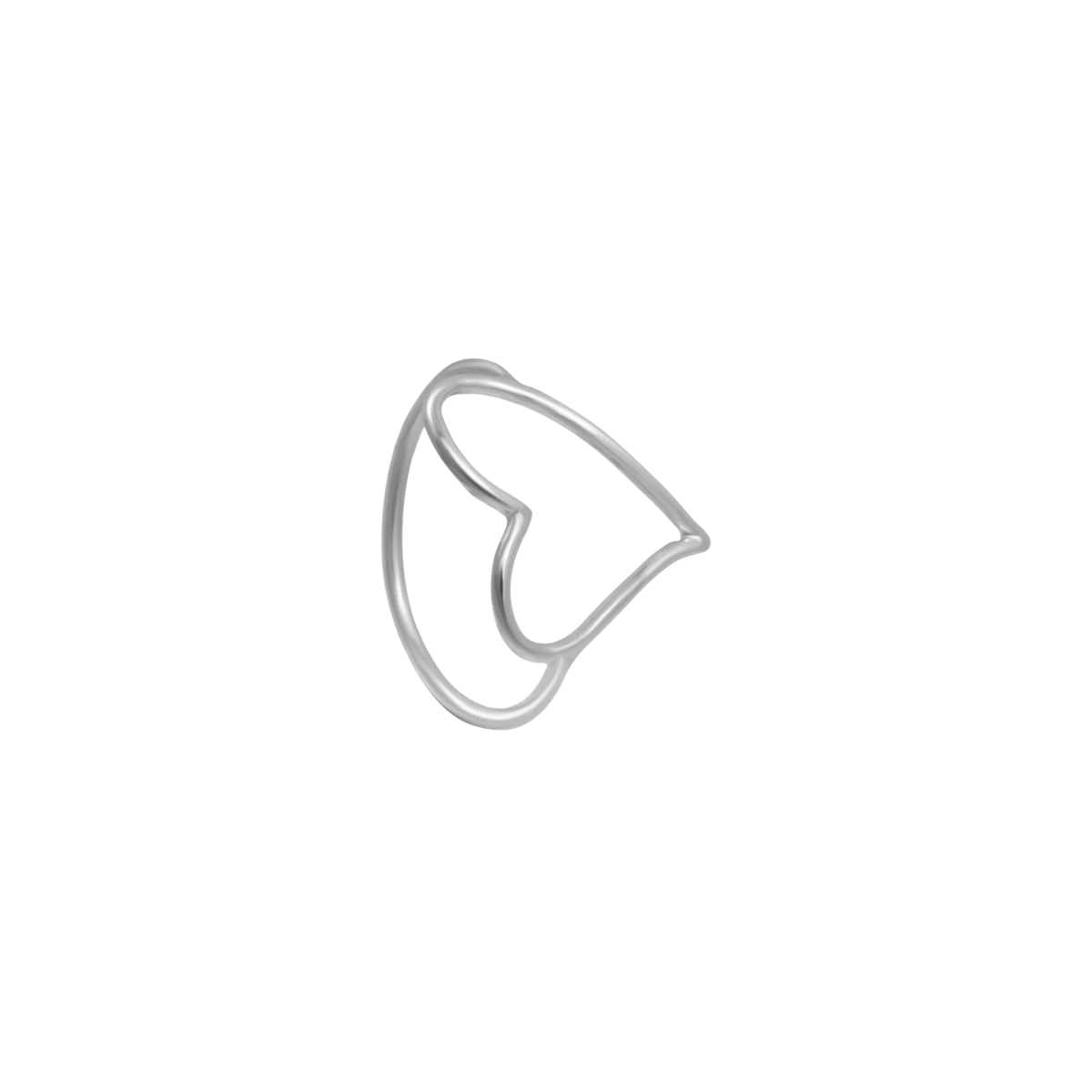 Belle Kontúr Szív Ezüst Gyűrű