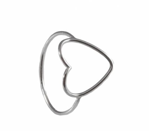 GRAV contour heart Ezüst 925 Gyűrű