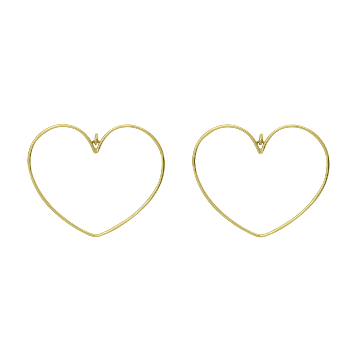 Nagy Szív Arany Fülbevaló