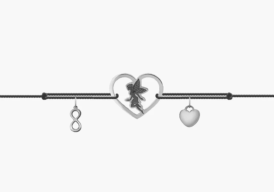 GRAV Karkötő Szívben tündér Ezüst 925