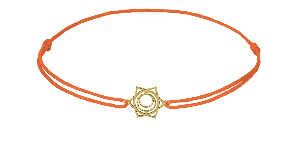 GRAV Karkötő Keresztcsonti Csakra Kontúr Sárga Arany 14K